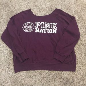 VS PINK Off The Shoulder Sweater